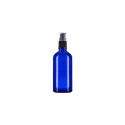 Szklana niebieska butelka z pompką 100ml